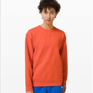 NWT Lululemon All Yours Crew Bubble Dot Brick 10